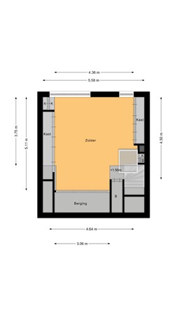 Floorplan - Ardealaan 16, 2182 TT Hillegom